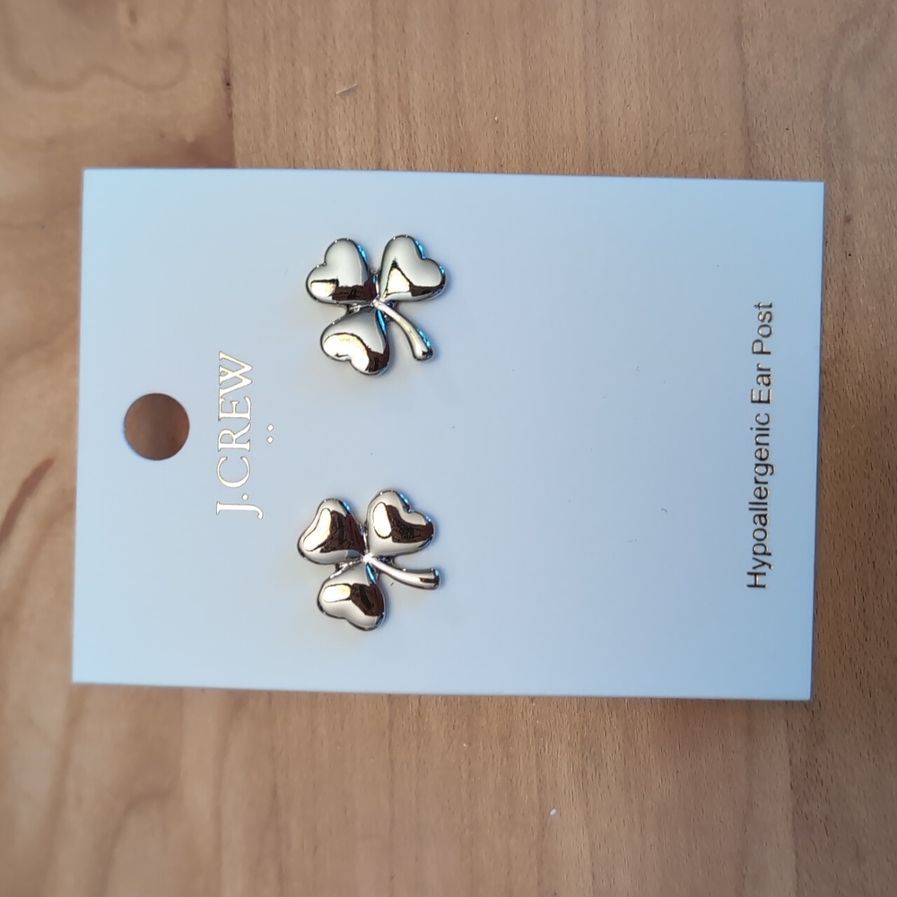 J.Crew Shamrock Earrings